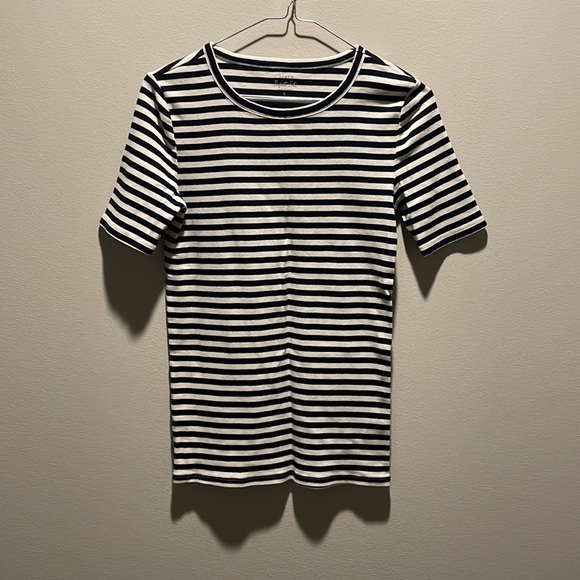 🍉J CREW Perfect Fit Stripe T-Shirt. Size S🍉 - Picture 2 of 7